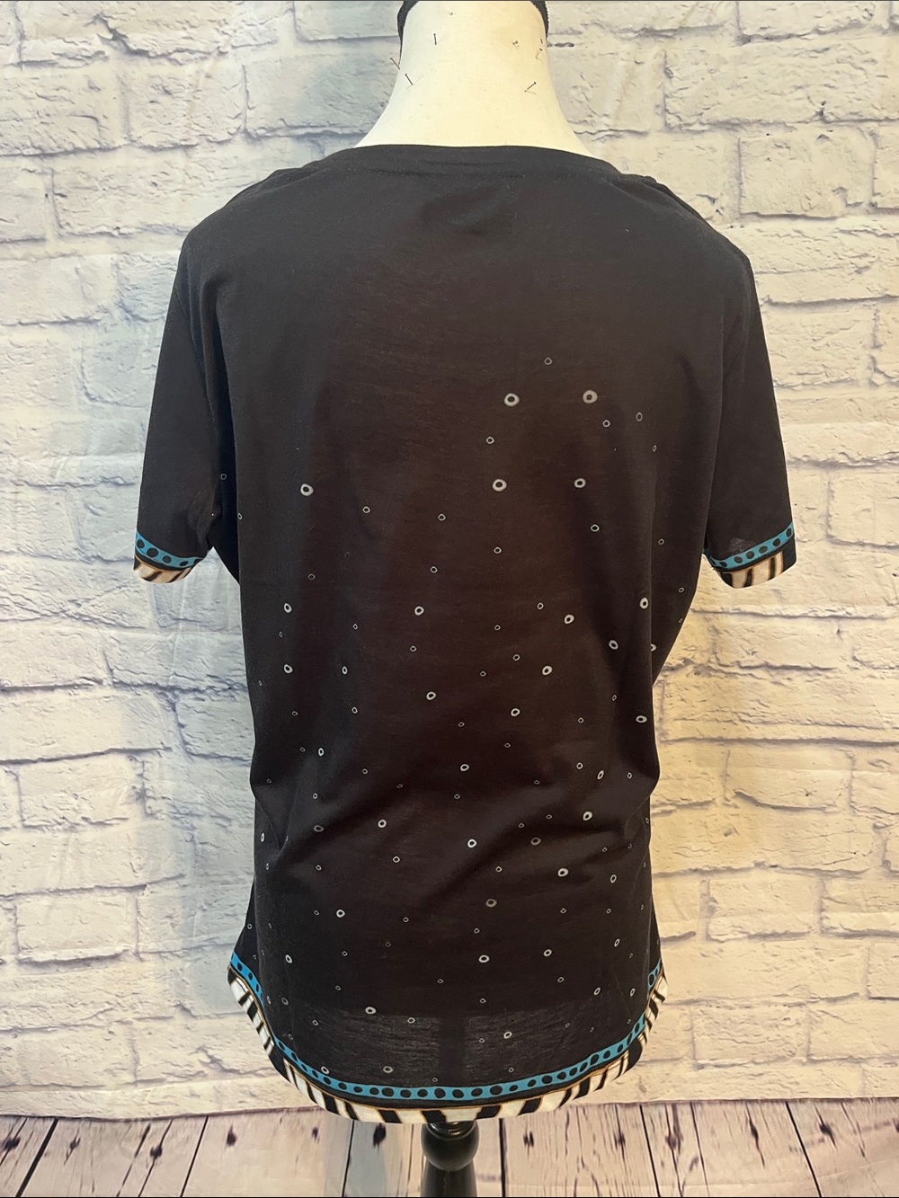 Laurel Burch Cat Top Black Size Large - Picture 5 of 8
